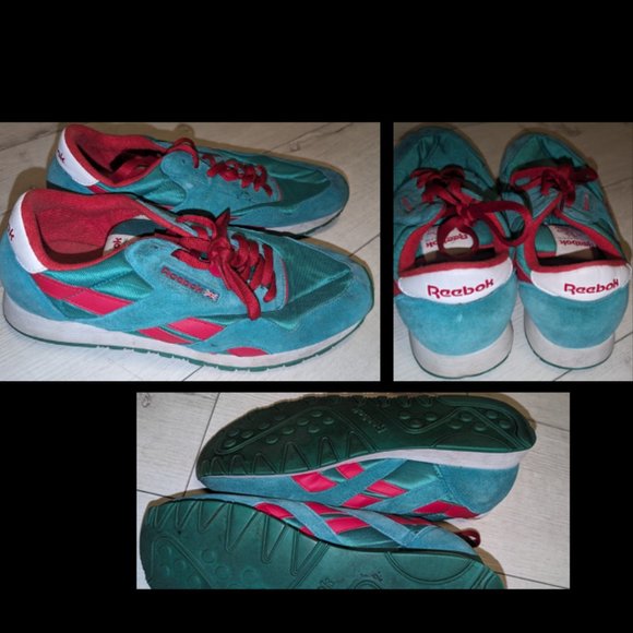 Reebok Other - Vintage Reebok Classic Low Top Green Red Sneakers Trainers Shoes  Men's 10.5